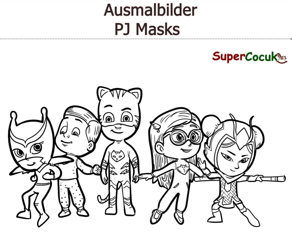 PJ Masks - Ausmalbilder Zum Ausdrucken